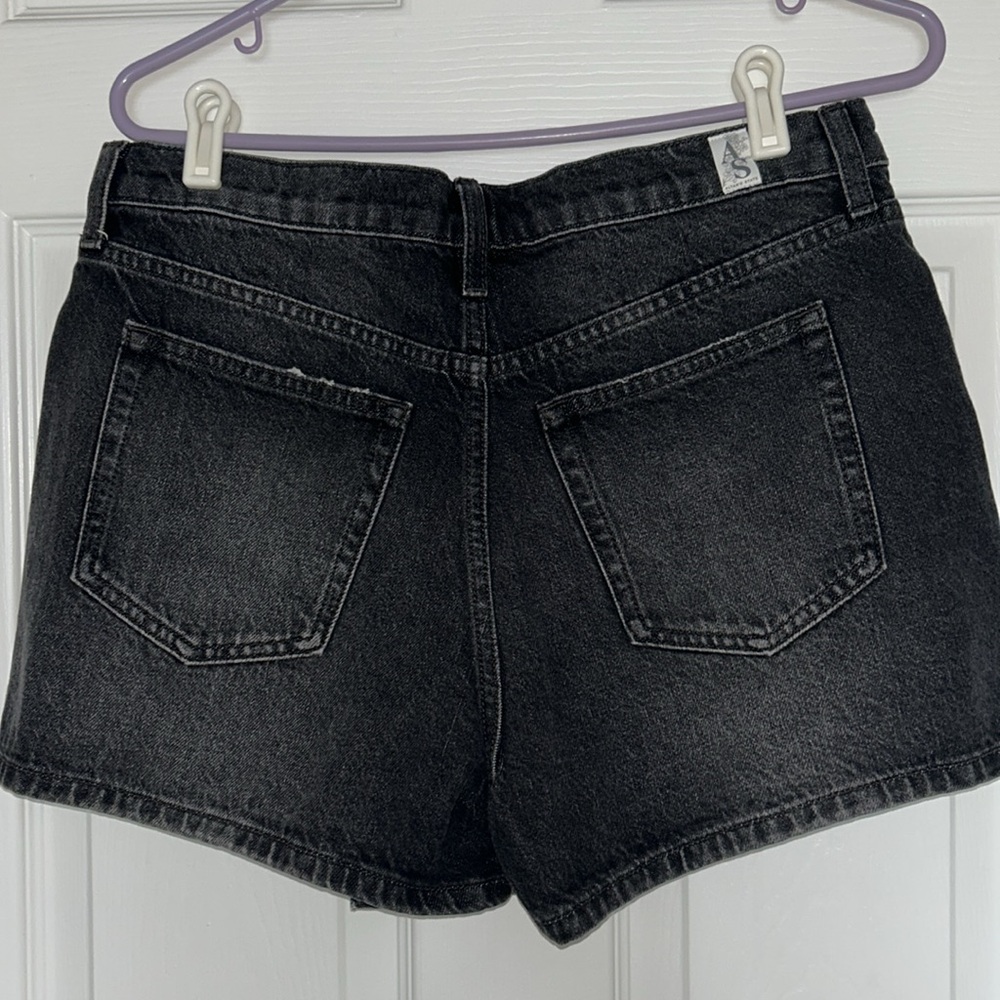 Altar'd State Black Denim Overlay Skort NWT - Picture 7 of 11